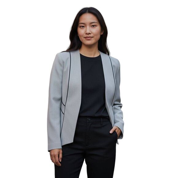 EVAN PICONE BLACK LABEL GRAY BLAZER SZ.4 EUC. - Picture 1 of 9